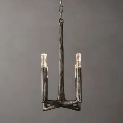 Thaddeus Hammered Texture Brass Pendant Light