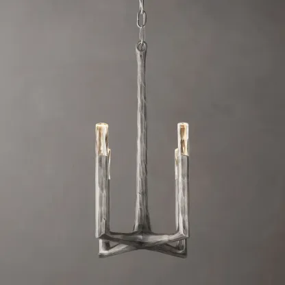 Thaddeus Hammered Texture Brass Pendant Light