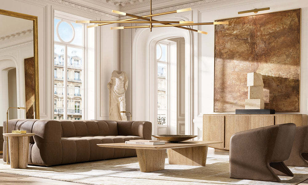 Rousseau 8-Light Mobile Etched Rod Chandelier-VaseLamps