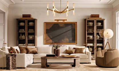 Brent Glass Chandelier 55"-VaseLamps