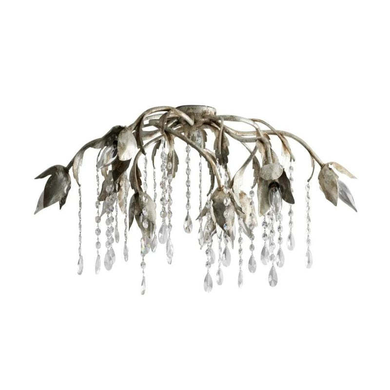 Gothic Viticci Flushmount 23.5" 32"-Silver-VaseLamps