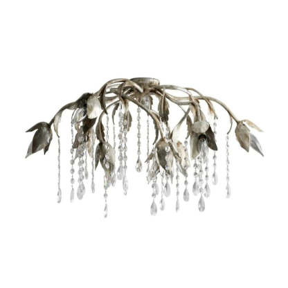 Gothic Viticci Flushmount 23.5" 32"-Silver-VaseLamps