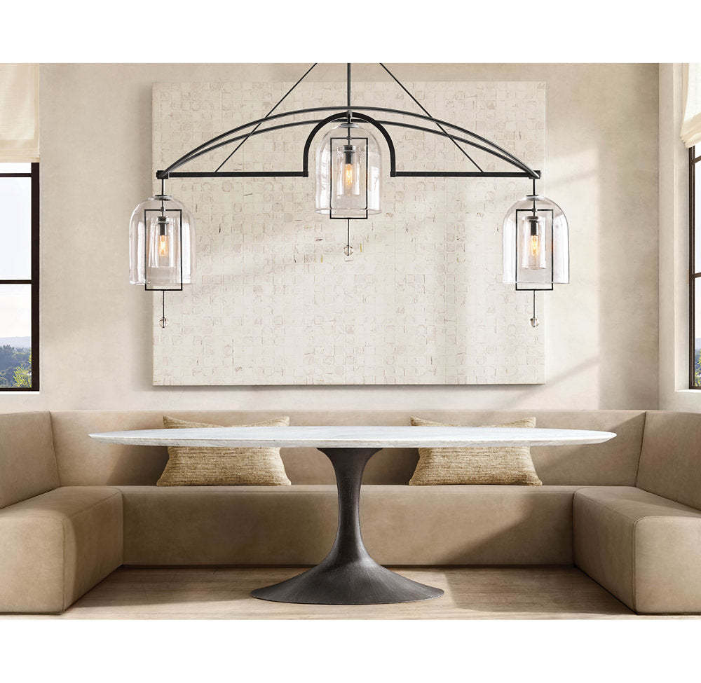 Fulcrum Grand Linear Chandelier 85"-VaseLamps