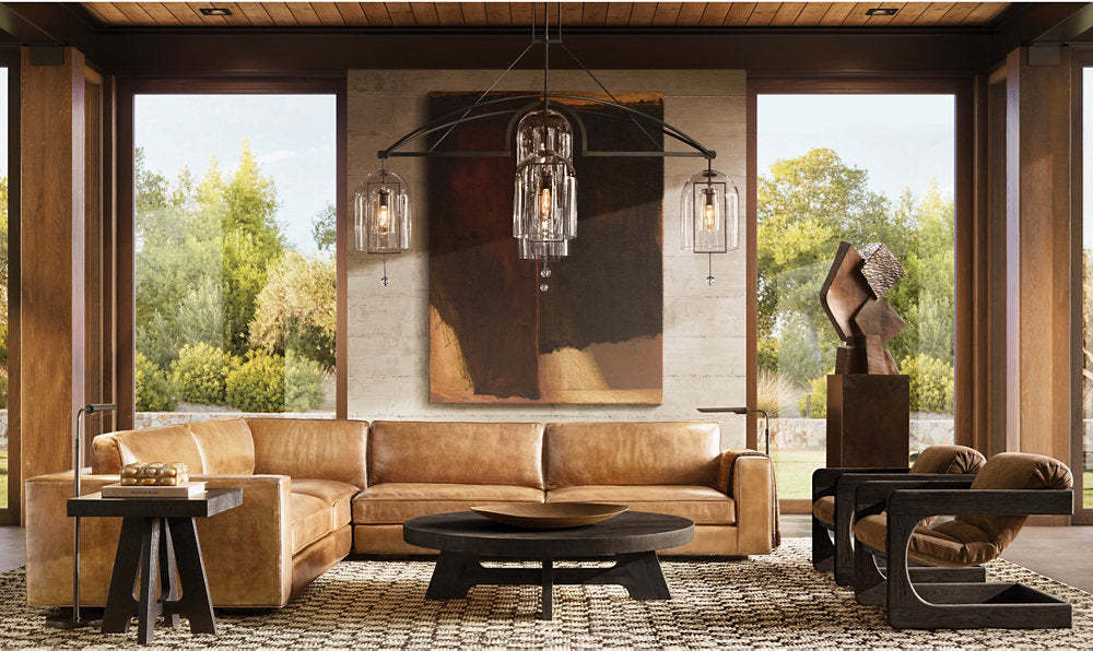 Fulcrum Round Grand Chandelier 85"-VaseLamps
