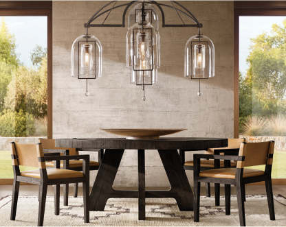 Fulcrum Round Grand Chandelier 73"-VaseLamps