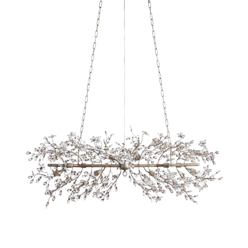 Fiore Linear Chandelier 43“ 68” W-VaseLamps