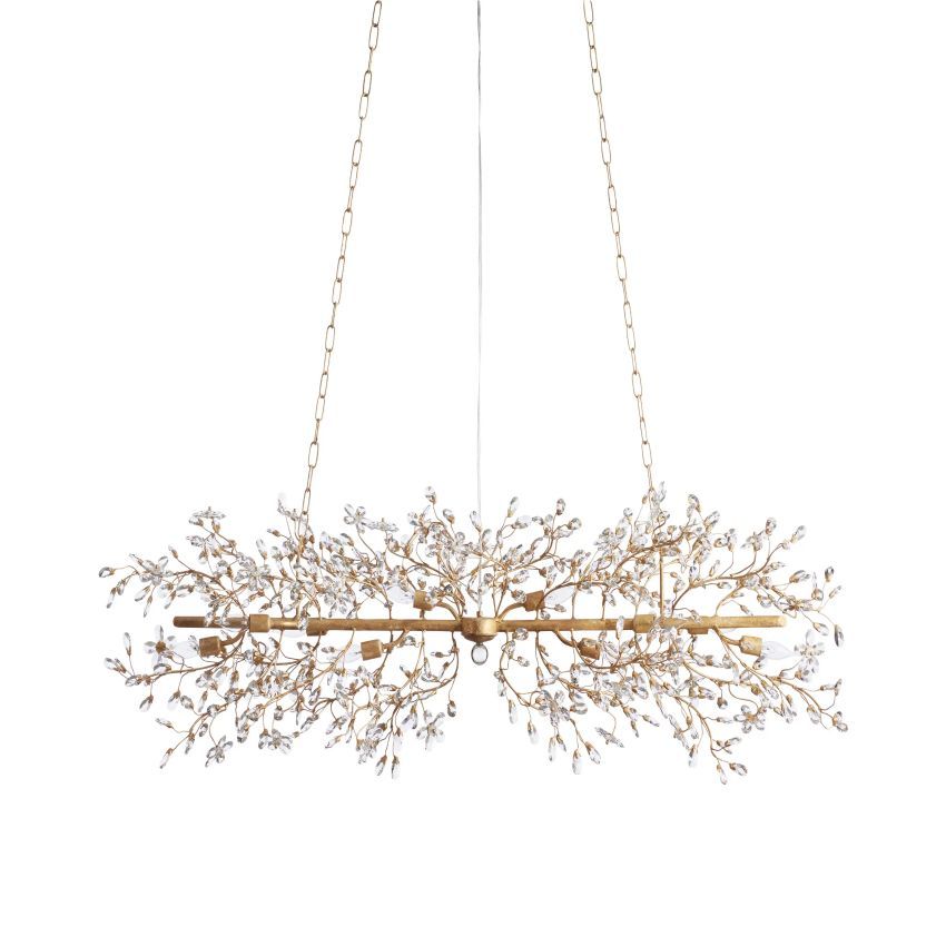 Fiore Linear Chandelier 43“ 68” W-VaseLamps