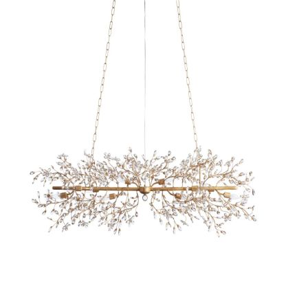Fiore Linear Chandelier 43“ 68” W-VaseLamps
