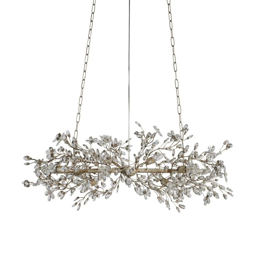 Fiore Linear Chandelier 43“ 68” W-VaseLamps