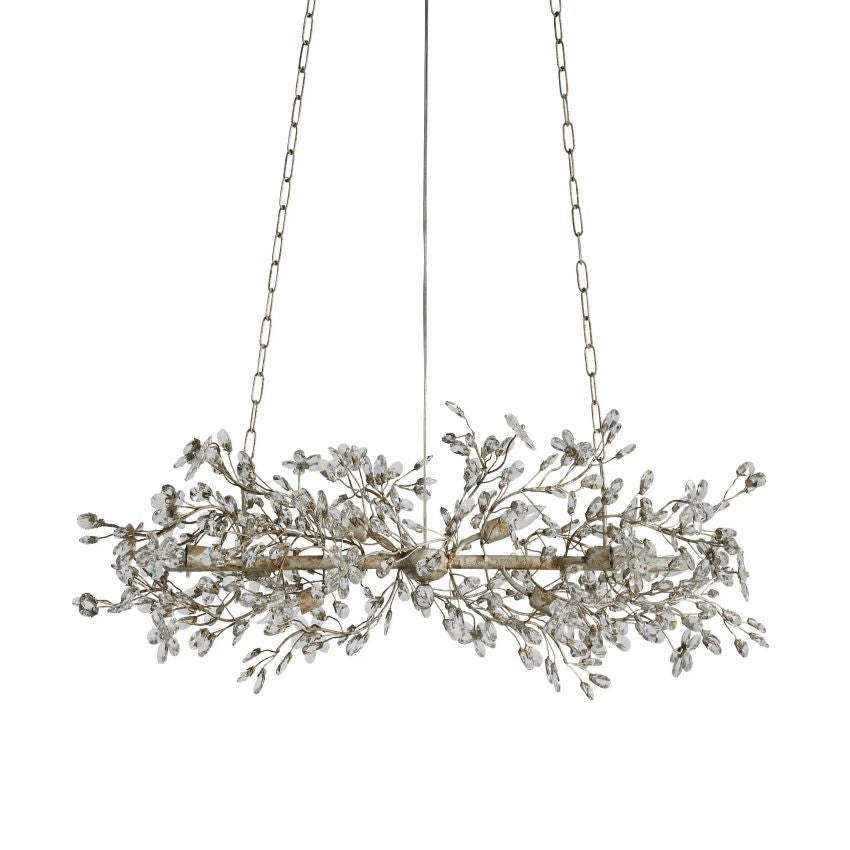 Fiore Linear Chandelier 43“ 68” W-VaseLamps