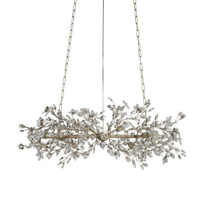 Fiore Linear Chandelier 43“ 68” W-VaseLamps