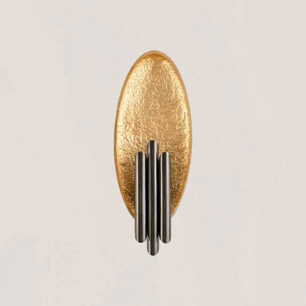 VASELAMPS - Oval Iron Electroplating Wall Light-VaseLamps