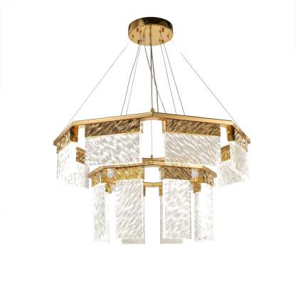 2-Tier Round Down-light LED Chandelier-VaseLamps