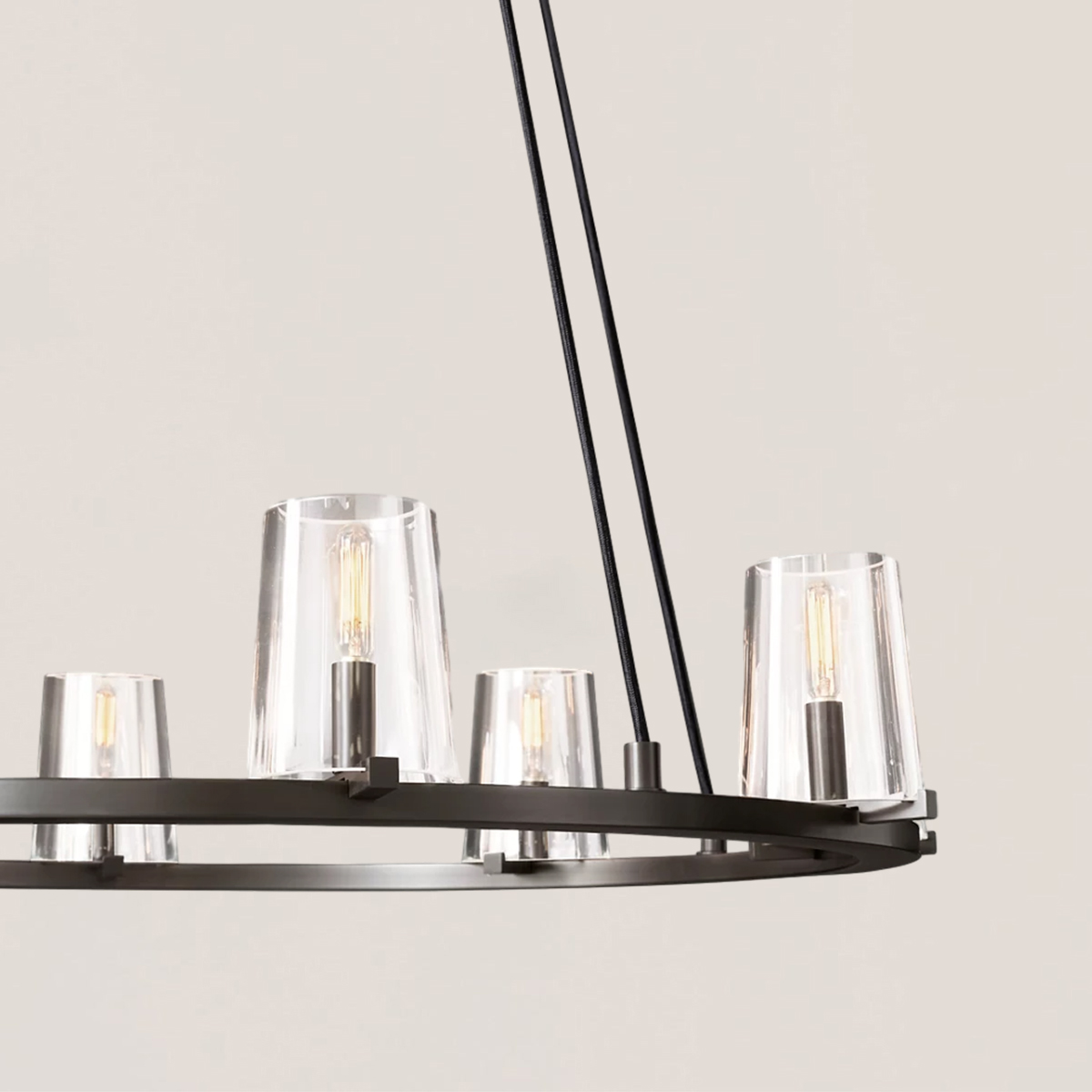 Pauillac Glass Round Chandelier 48"-VaseLamps