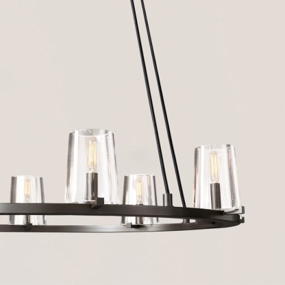 Pauillac Glass Round Chandelier 48"-VaseLamps