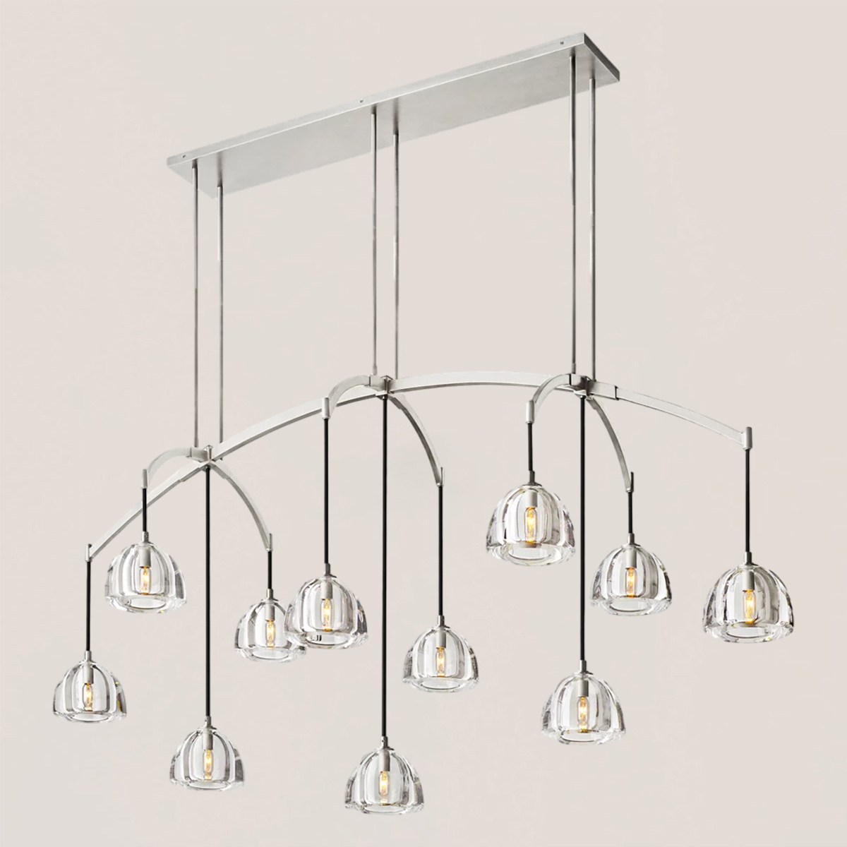 Hemisphere Linear Chandelier-VaseLamps