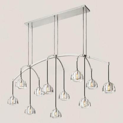 Hemisphere Linear Chandelier-VaseLamps