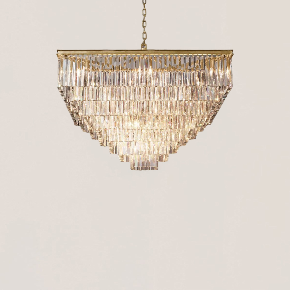 1920s Odeon Square Chandelier-VaseLamps