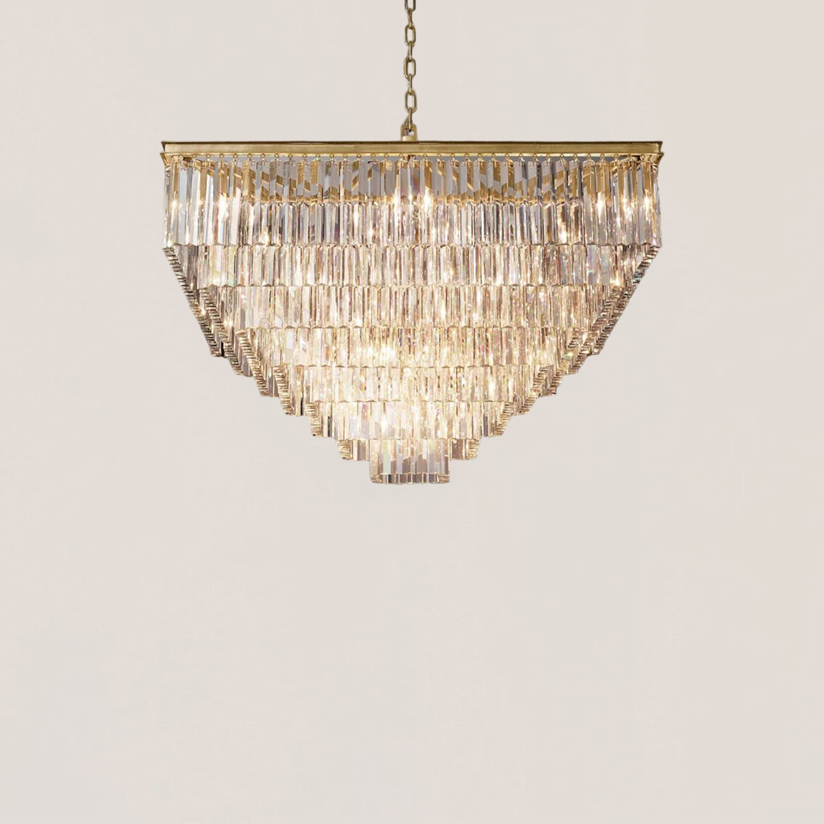 1920s Odeon Square Chandelier-VaseLamps