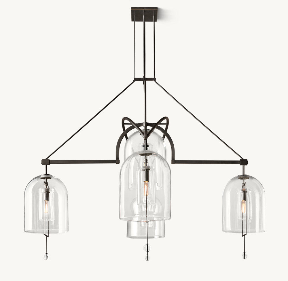 Fulcrum Round Grand Chandelier 73"-VaseLamps