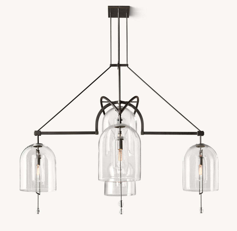 Fulcrum Round Grand Chandelier 73"-VaseLamps