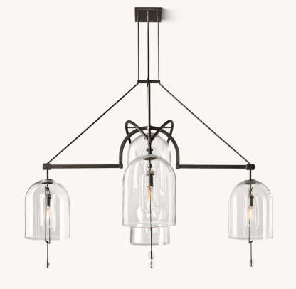 Fulcrum Round Grand Chandelier 73"-VaseLamps