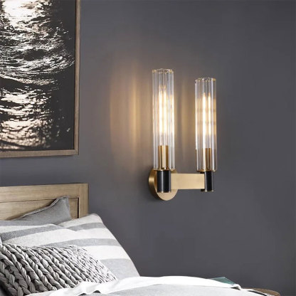VASELAMPS - Modern Minimal Brass Glass Wall Sconce-VaseLamps