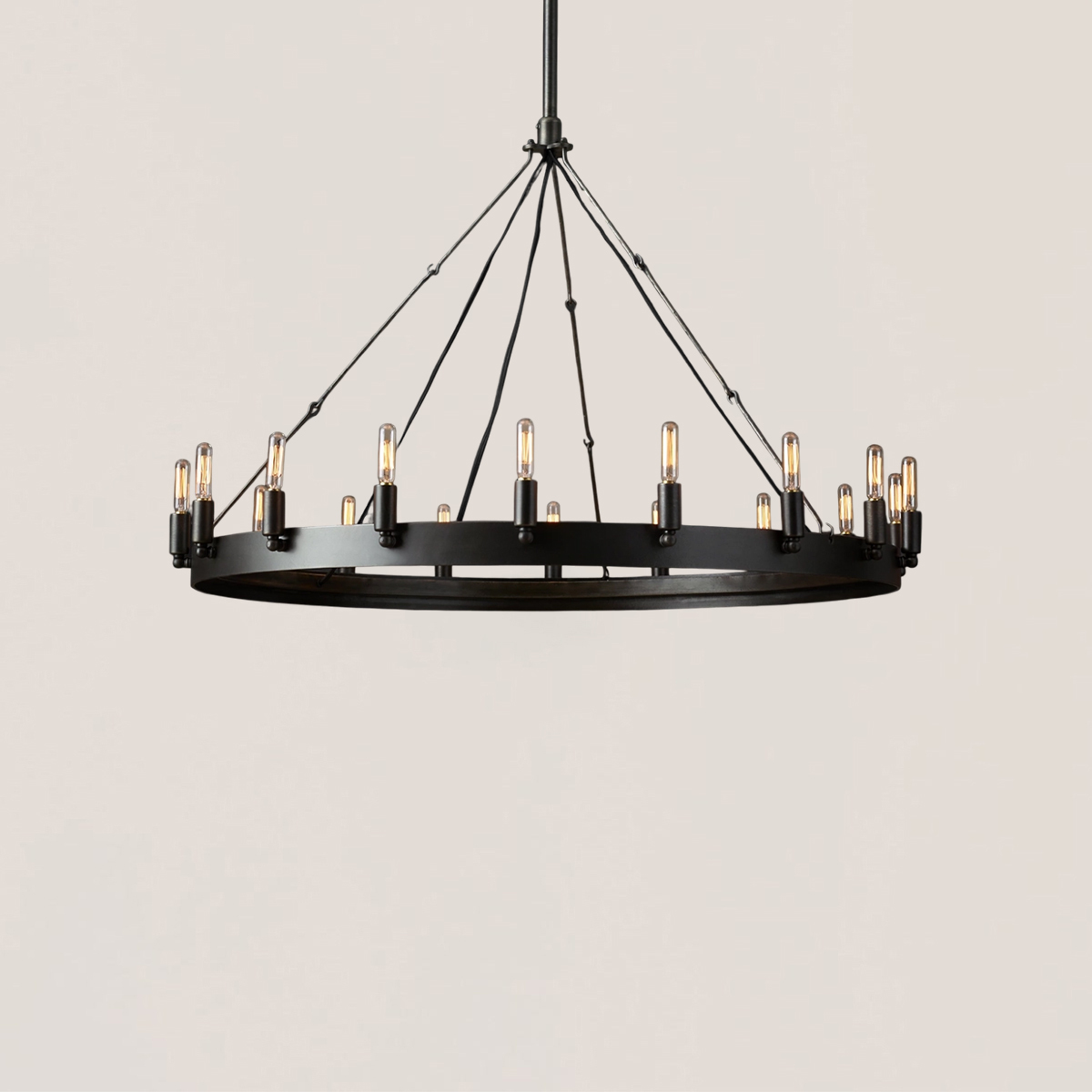 Camino Vintage Filament Round Chandelier-VaseLamps