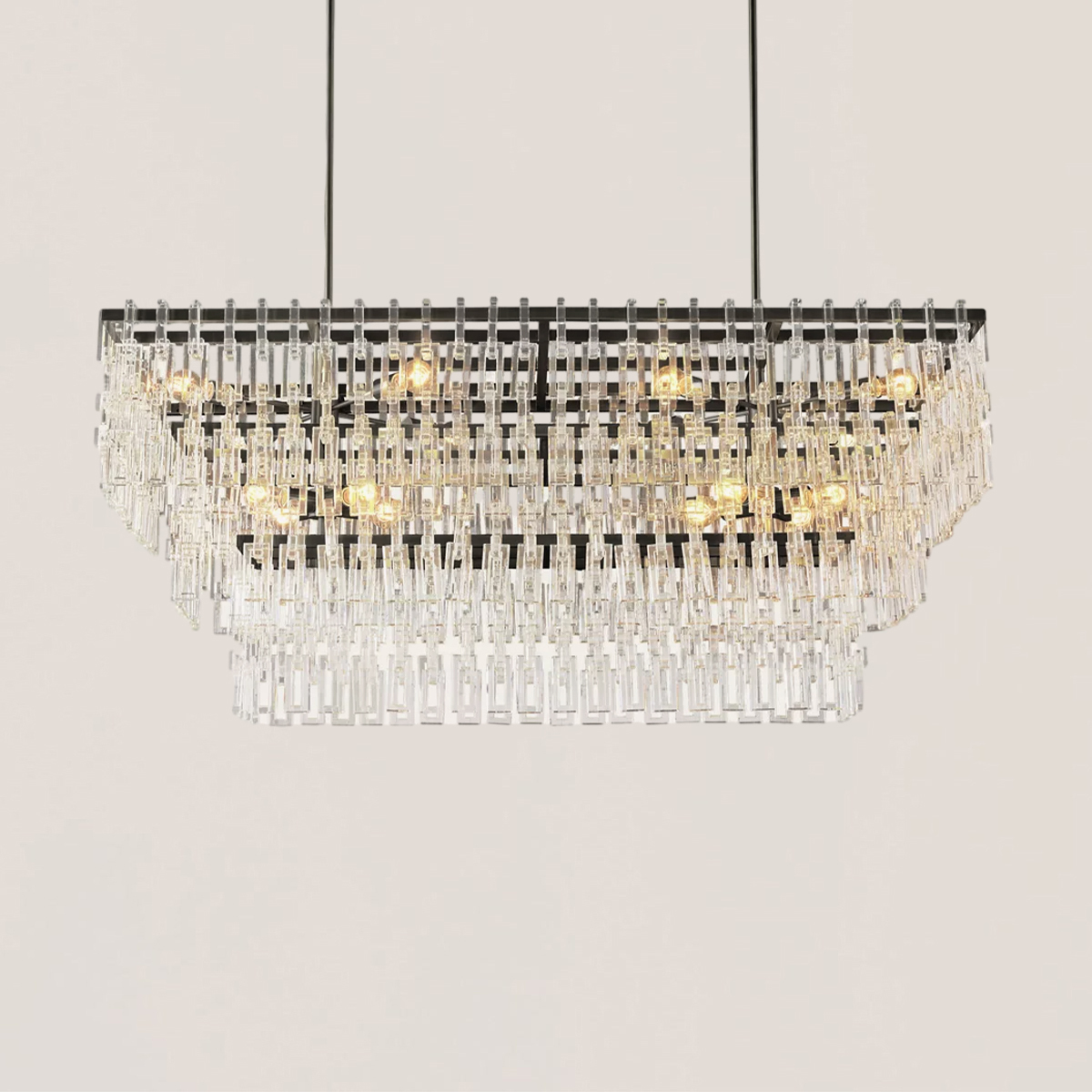 Marignan 3/4-Tier Rectangular Chandelier-VaseLamps