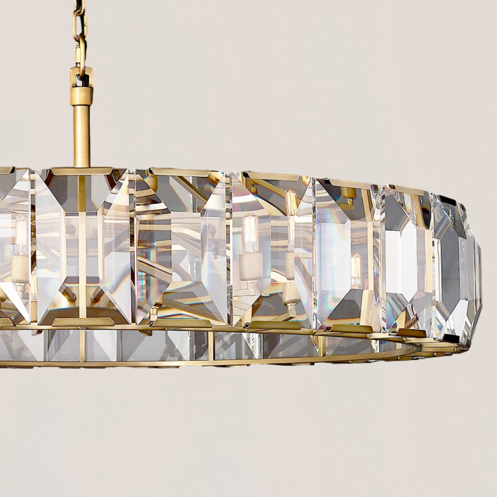 Harlow Crystal Round Chandelier-VaseLamps