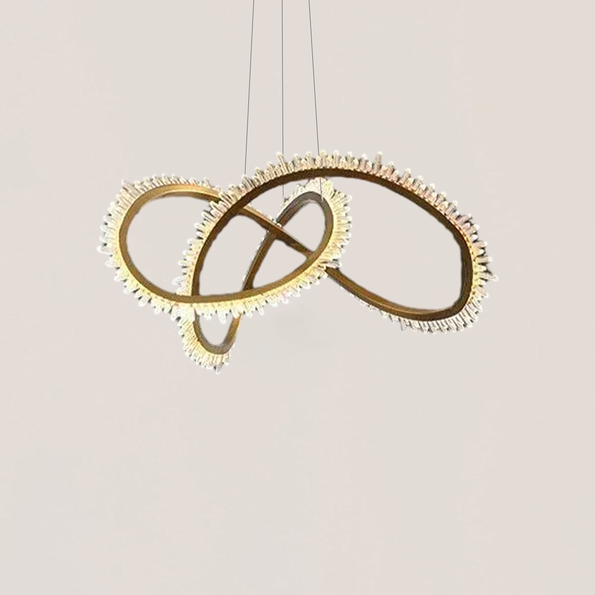 VASELAMPS - Crystal Mbius Ring Chandelier-VaseLamps