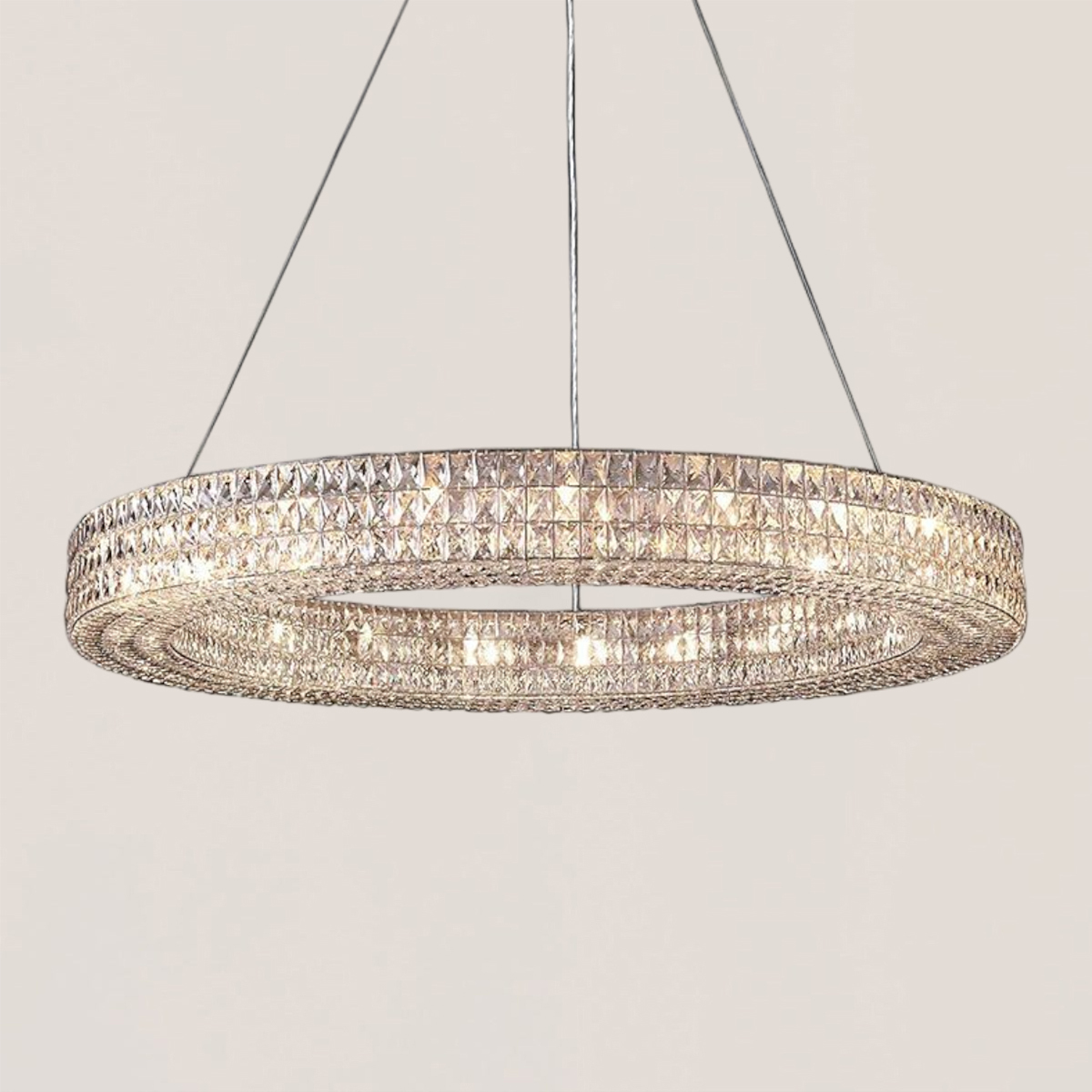 VASELAMPS - Crystal Round Chandelier-VaseLamps