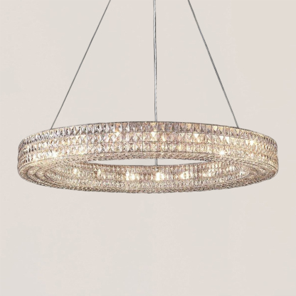 VASELAMPS - Crystal Round Chandelier-VaseLamps