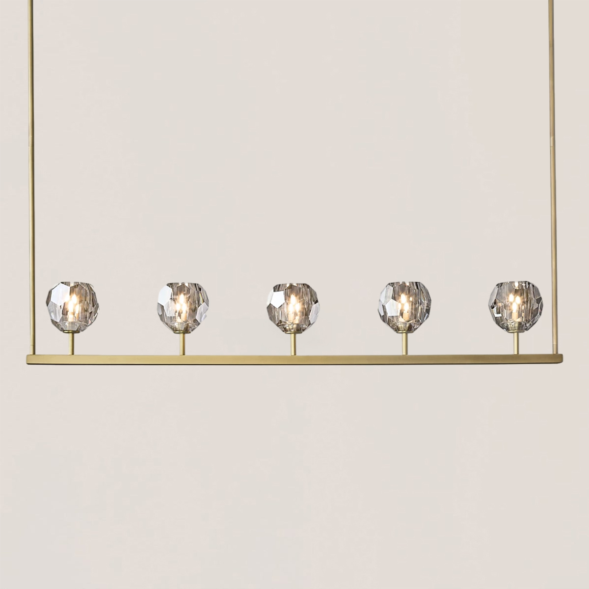 Boule De Crystal Linear Chandelier-VaseLamps