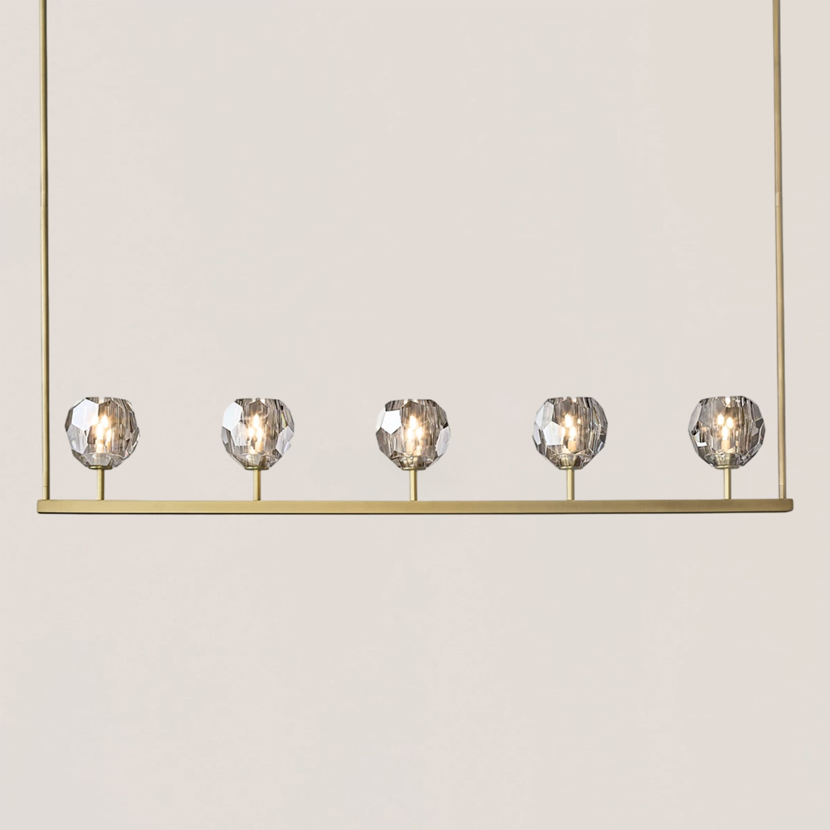 Boule De Crystal Linear Chandelier-VaseLamps