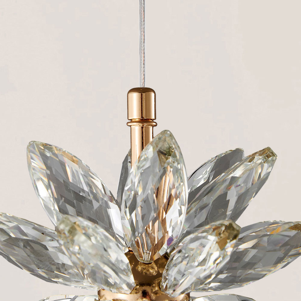 VASELAMPS - Ice Flower Crystal Pendant Lamp-VaseLamps