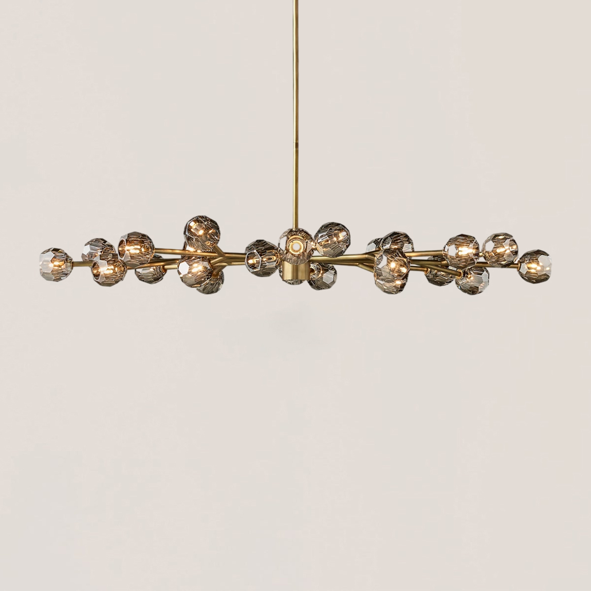 Boule De Crystal Oval Chandelier 72"-VaseLamps
