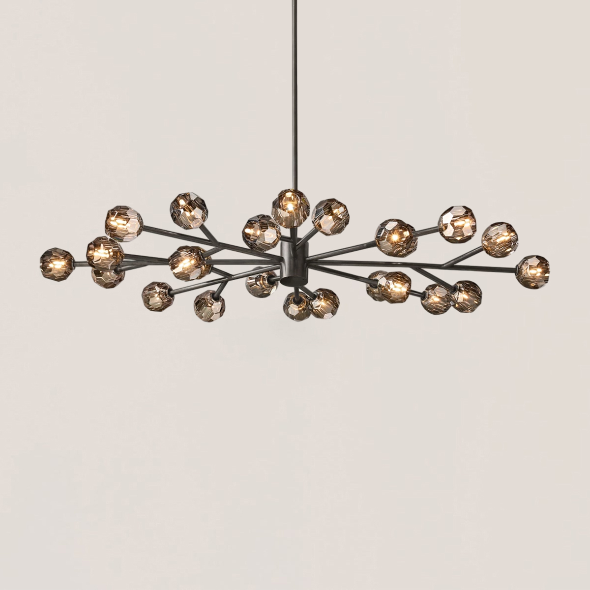 Boule De Crystal Oval Chandelier 72"-VaseLamps
