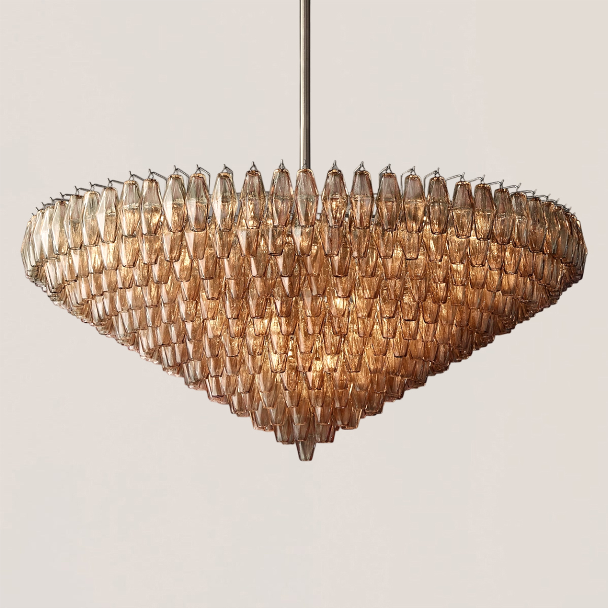 Chiara Glass Tiered Round Chandelier-VaseLamps