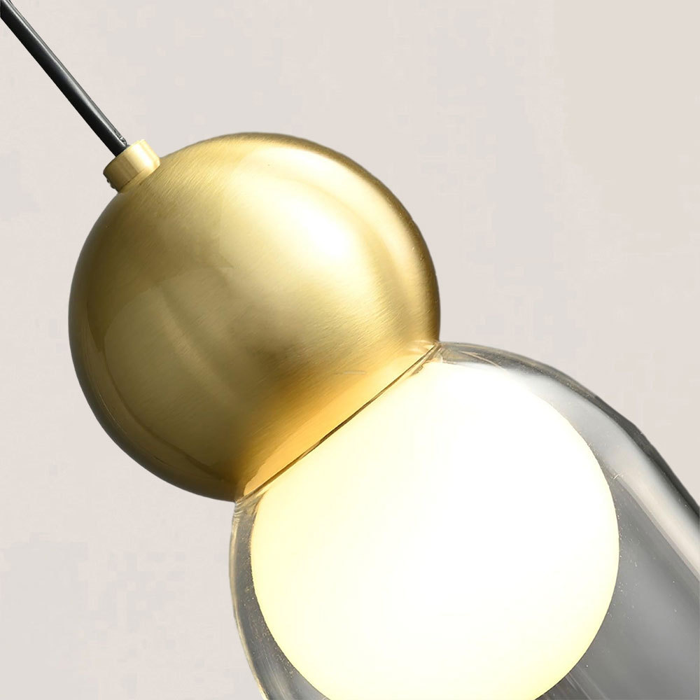 VASELAMPS - Modern Simplicity Clear Glass Pendant Light-VaseLamps