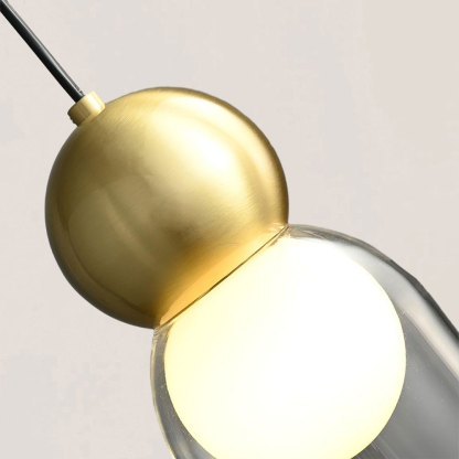 VASELAMPS - Modern Simplicity Clear Glass Pendant Light-VaseLamps