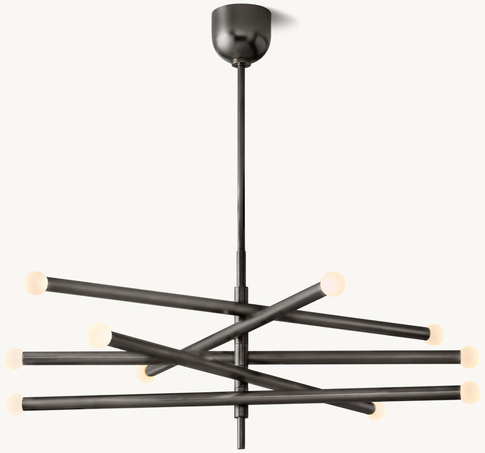 Rousseau 10-Light Mobile Orb Chandelier-VaseLamps
