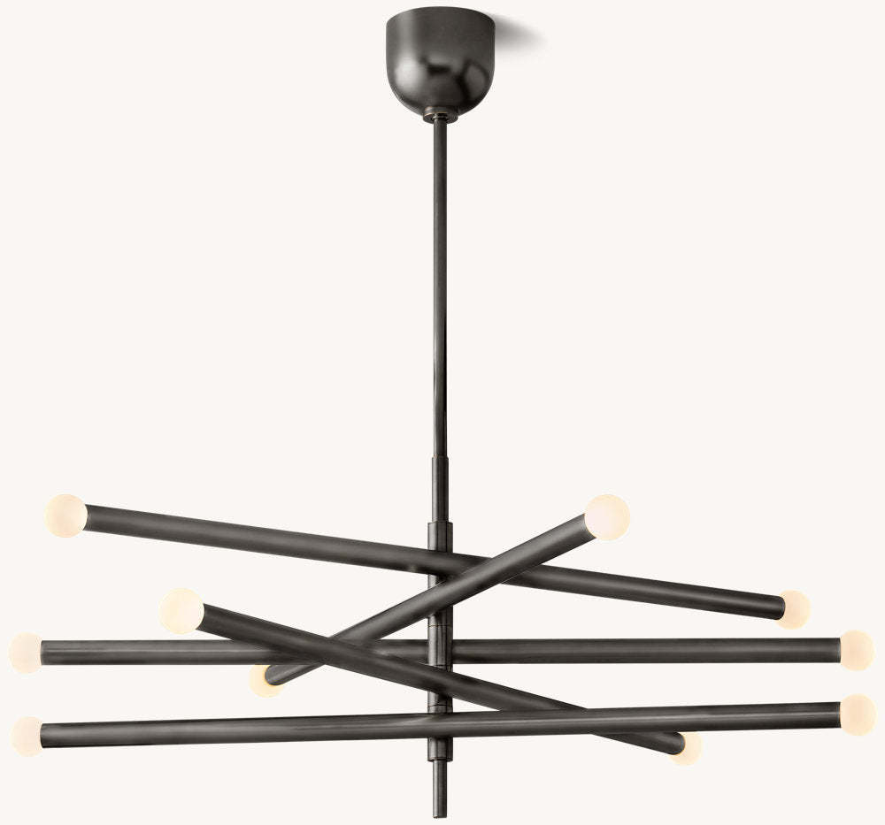 Rousseau 10-Light Mobile Orb Chandelier-VaseLamps