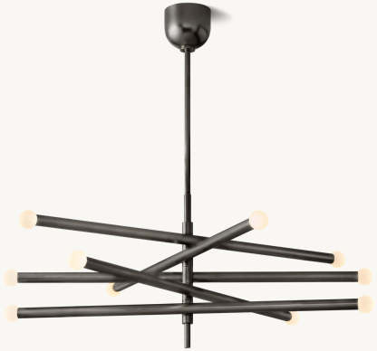 Rousseau 10-Light Mobile Orb Chandelier-VaseLamps
