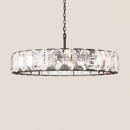 Harlow Crystal Round Chandelier-VaseLamps
