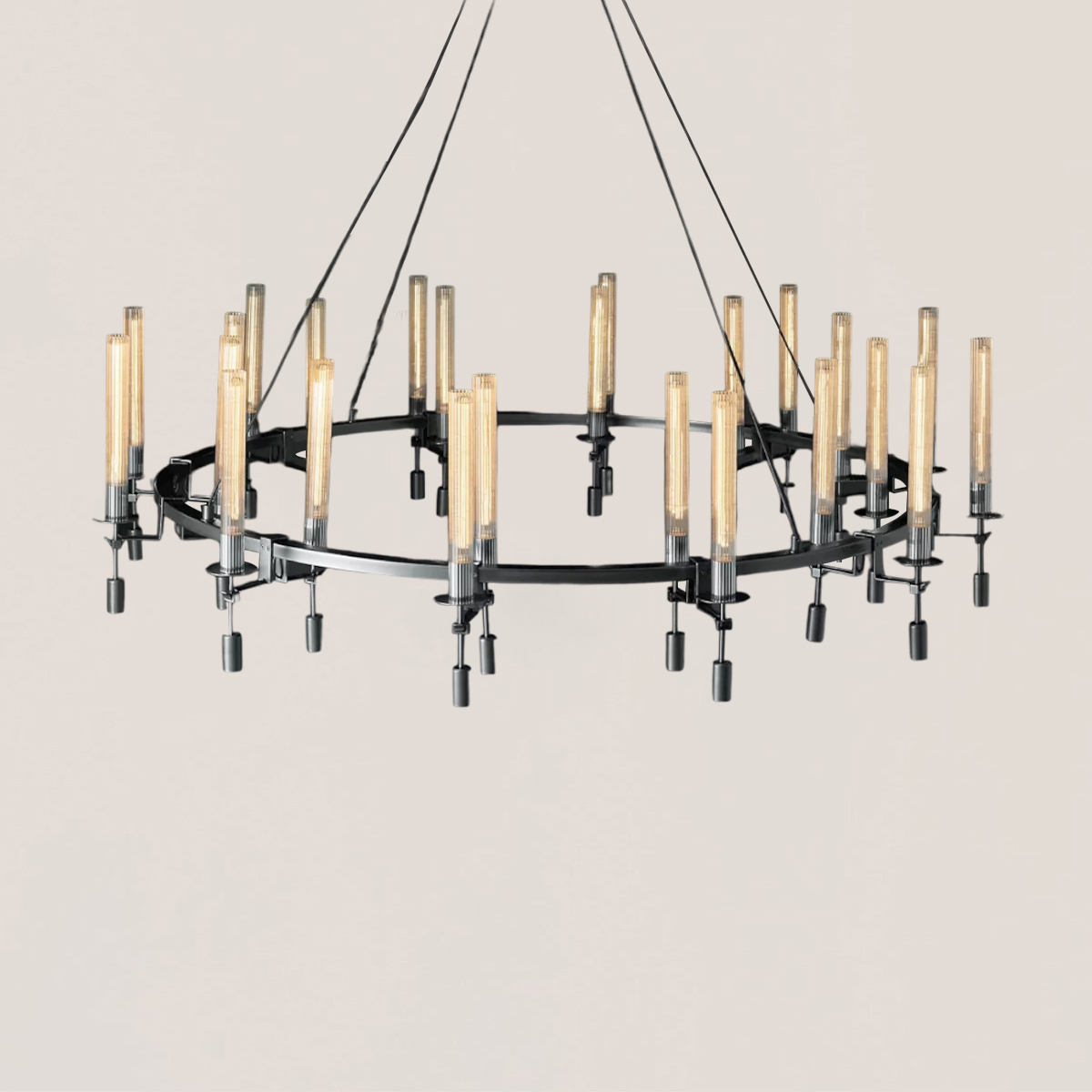 Fontanelle Round Chandelier 46"-VaseLamps