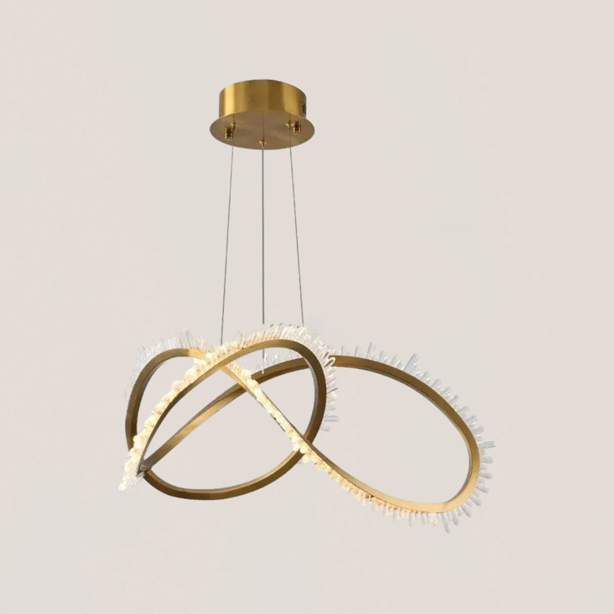 VASELAMPS - Crystal Mbius Ring Chandelier-VaseLamps