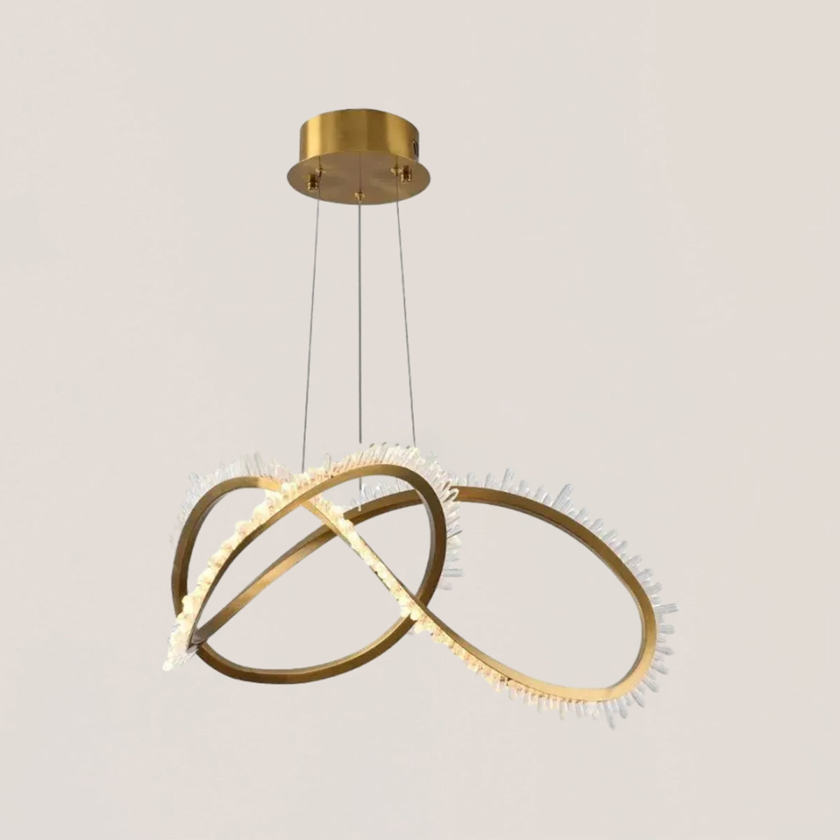 VASELAMPS - Crystal Mbius Ring Chandelier-VaseLamps