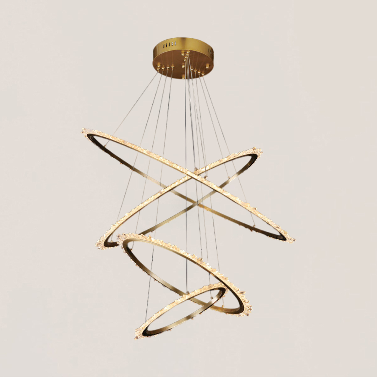VASELAMPS - Crystal Ring Chandelier-VaseLamps