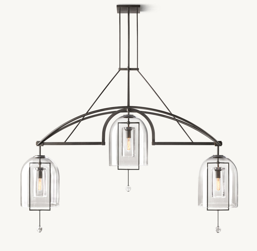 Fulcrum Grand Linear Chandelier 73"-VaseLamps